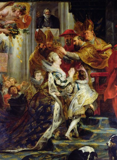 The Medici Cycle: The Coronation of Marie de Medici at St. Denis, 13th May 1610 (detail) by Peter Paul Rubens